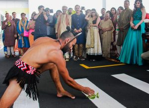Haka pōwhiri for wedding guests